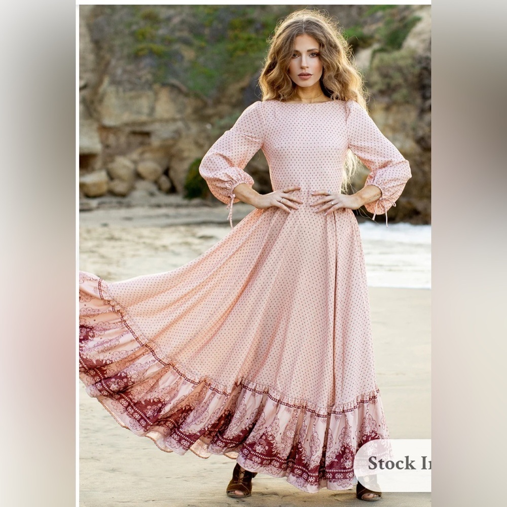 Joyfolie ADEL Dress in Pistachio Shell Print.size 8 - Picture 6 of 10